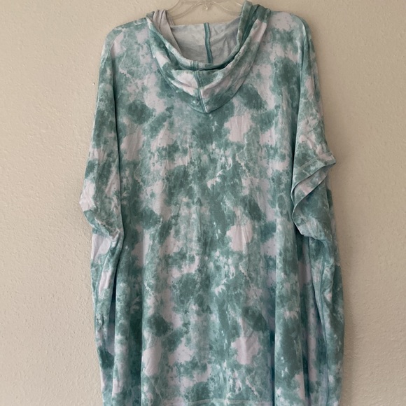 Koolaburra by UGG Baby Terry Tie-Dye Hooded | Pale Aqua - Picture 2 of 3